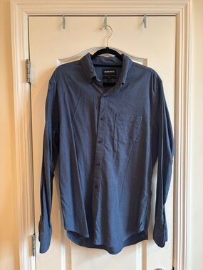 Bonobos Men's Slate Blue Button-Down Long Sleeve Shirt